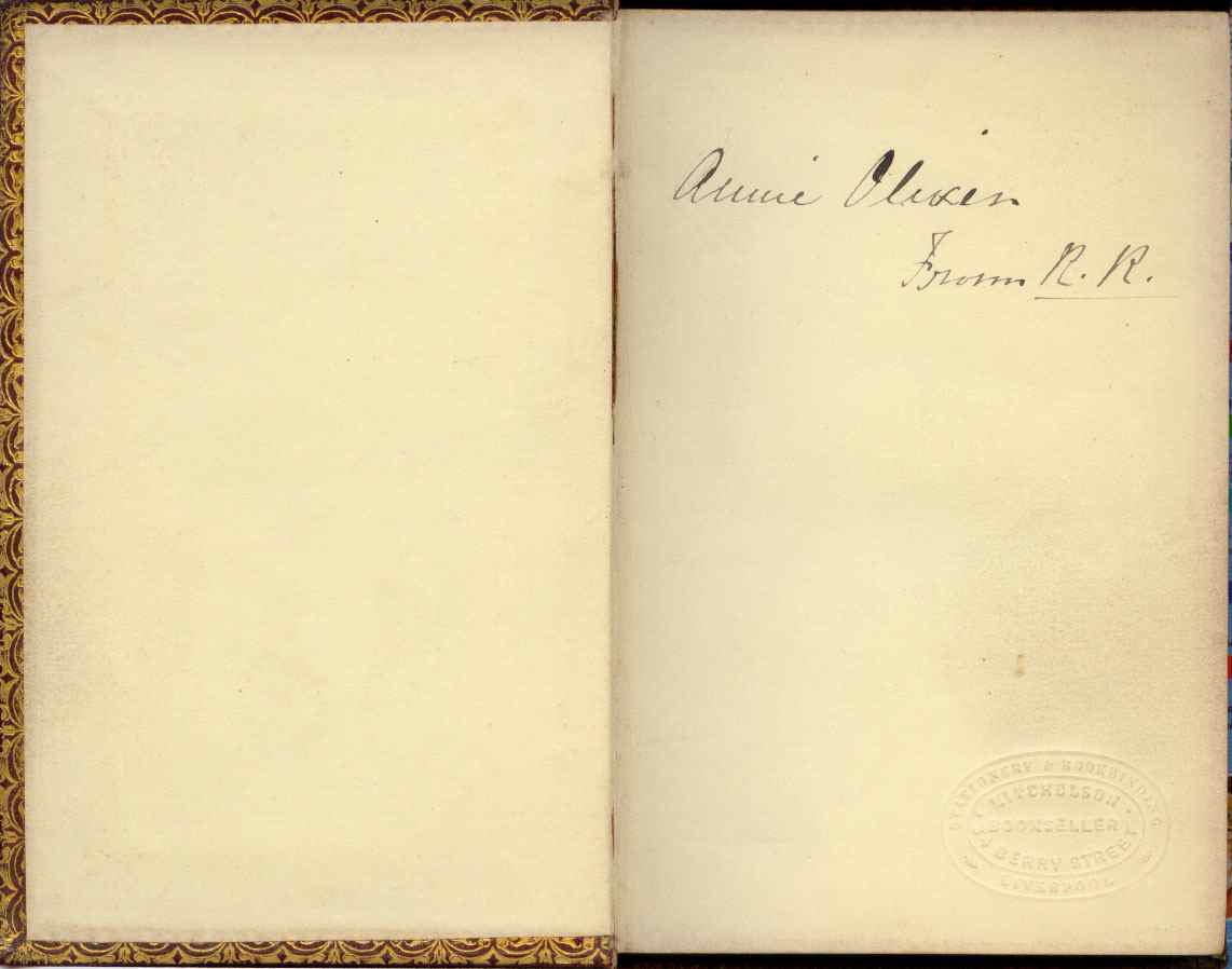 Hymnbook inscription