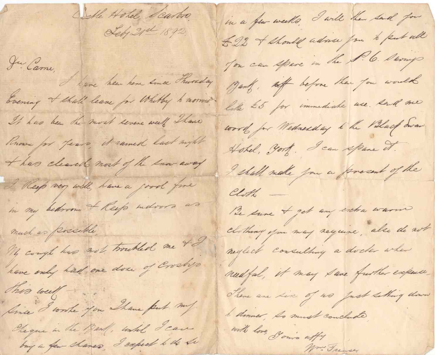 Letter from William